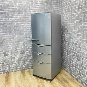 冷蔵庫 4ドア 355L 右開き シルバー 