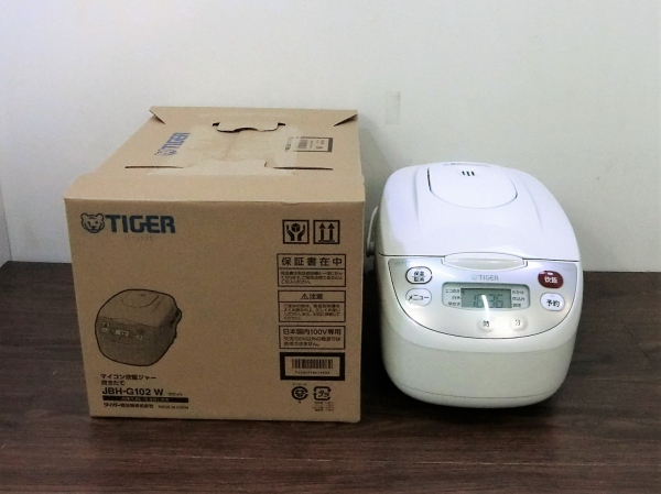 当社の マイコン炊飯ジャー TIGER タイガー [5.5合炊き] JBH-G102(W) ホワイト 炊きたて - タイガー -  reachahand.org