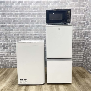 お買い得! 家電3点セット 【冷蔵庫・洗濯機・電子レンジ(全国対応)】 