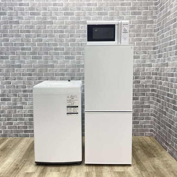 お買い得! 国内メーカー家電3点セット 【冷蔵庫・洗濯機・電子レンジ(東日本専用)】 