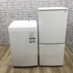 お買い得! 国内メーカー家電2点セット 【冷蔵庫・洗濯機】