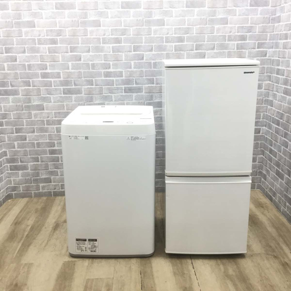 お買い得! シャープ家電2点セット 【冷蔵庫・洗濯機】