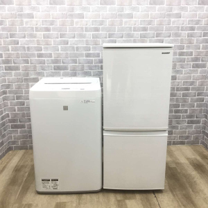 お買い得! 国内メーカー家電2点セット 【冷蔵庫・洗濯機】