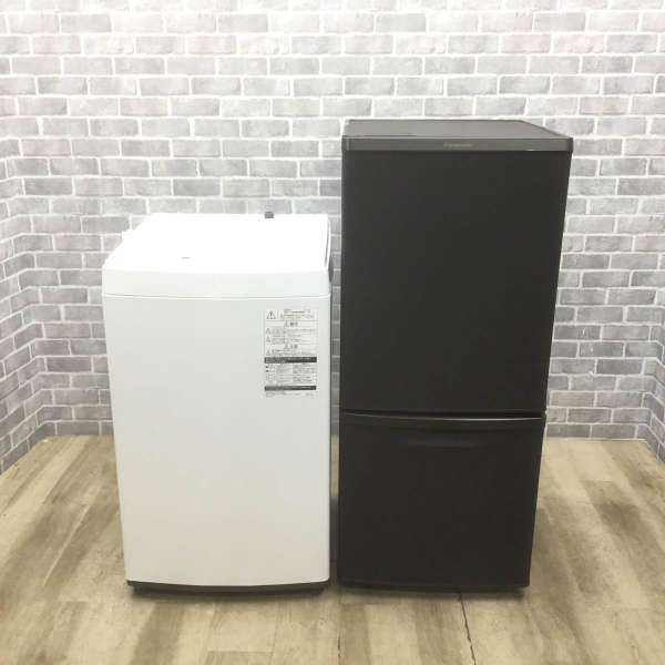お買い得! 国内メーカー家電2点セット 【冷蔵庫・洗濯機】