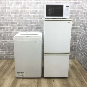 お買い得!  新生活おススメ家電3点セット 【冷蔵庫・洗濯機・レンジ】