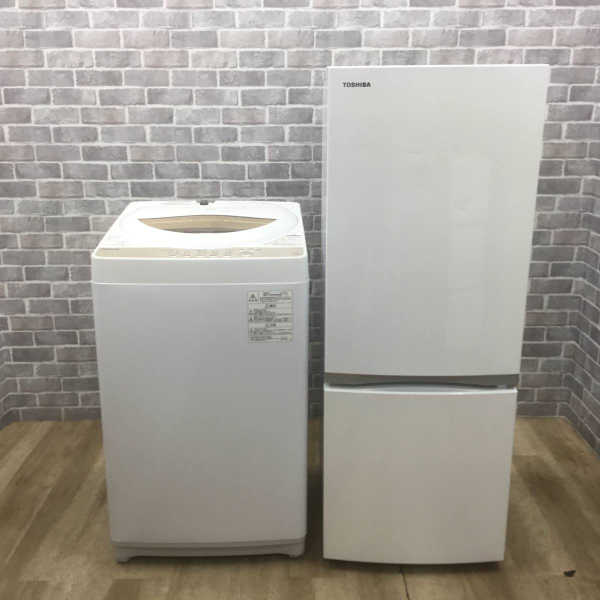 お買い得! 東芝製家電2点セット 【冷蔵庫・洗濯機】