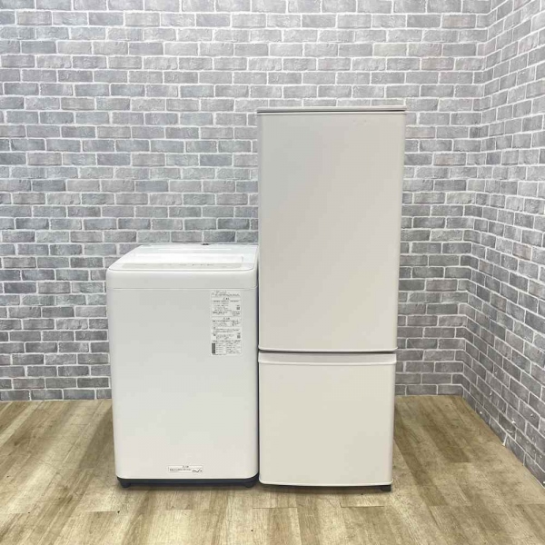 お買い得! 国内メーカー家電2点セット 【冷蔵庫・洗濯機】