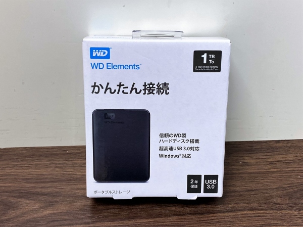 ポータブル外付HDD　1TB　【新品】Western　Digital