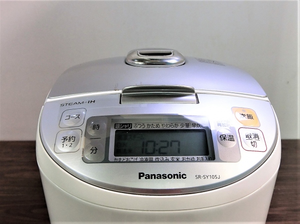 Panasonic パナソニック炊飯ジャー スチームih式 5 5合炊き Sr Sy105j Panasonic パナソニック炊飯ジャー スチームih式 5 5合炊き Sr Sy105j
