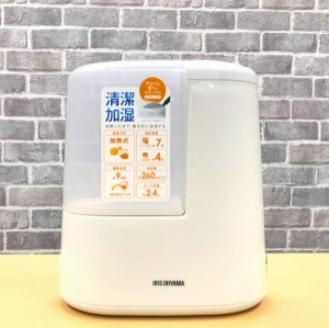 アイリスオーヤマ / IRIS OHYAMA加湿器 ホワイト [スチーム式]【新品