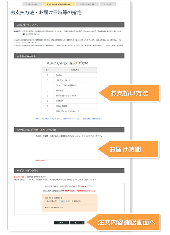 step.3 お支払い方法の説明