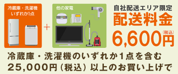 配送料が一律￥6,600