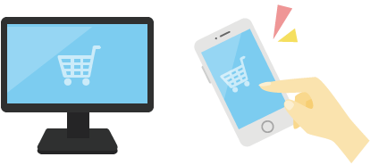 PC スマホで注文